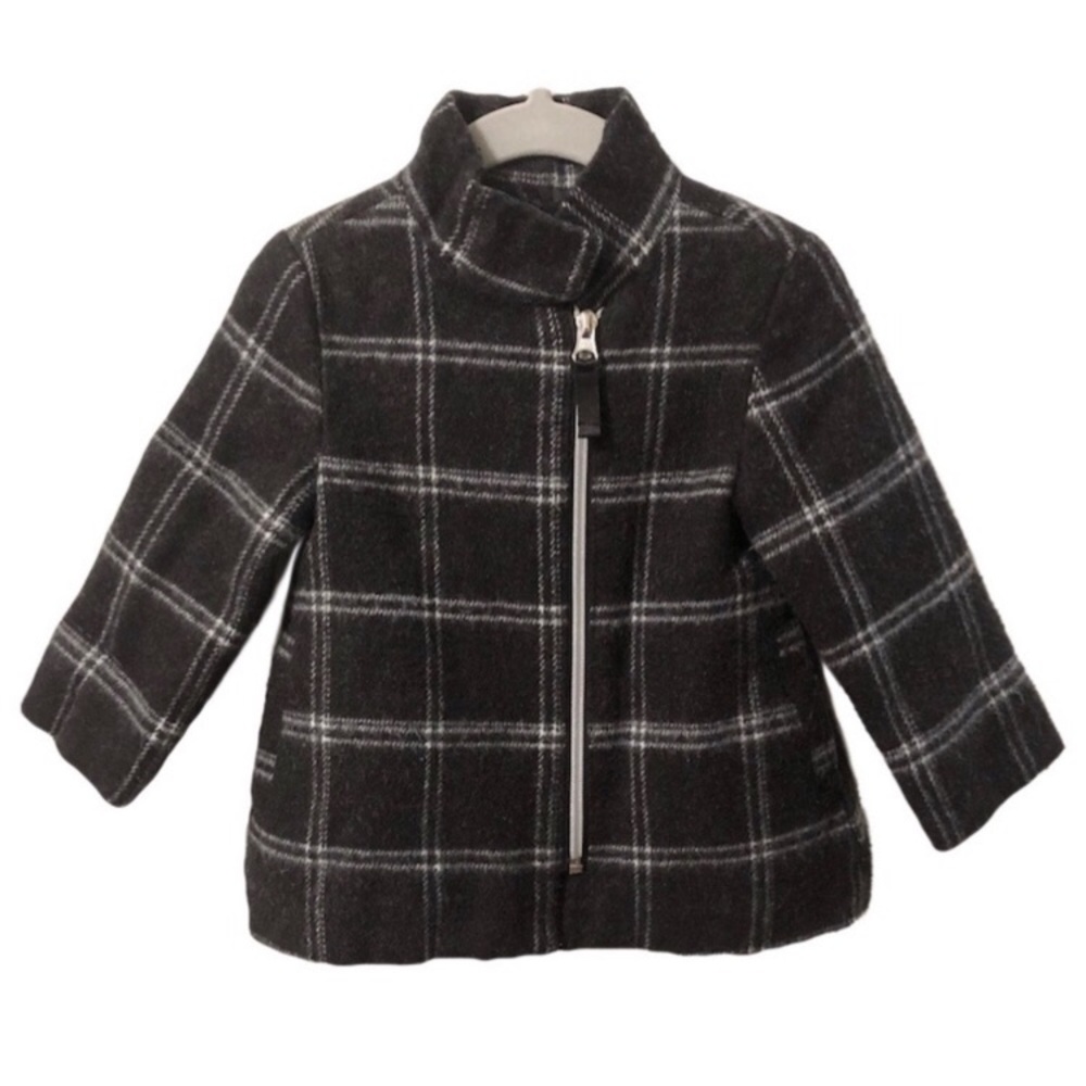 Black and White Plaid Jacket 4T girls